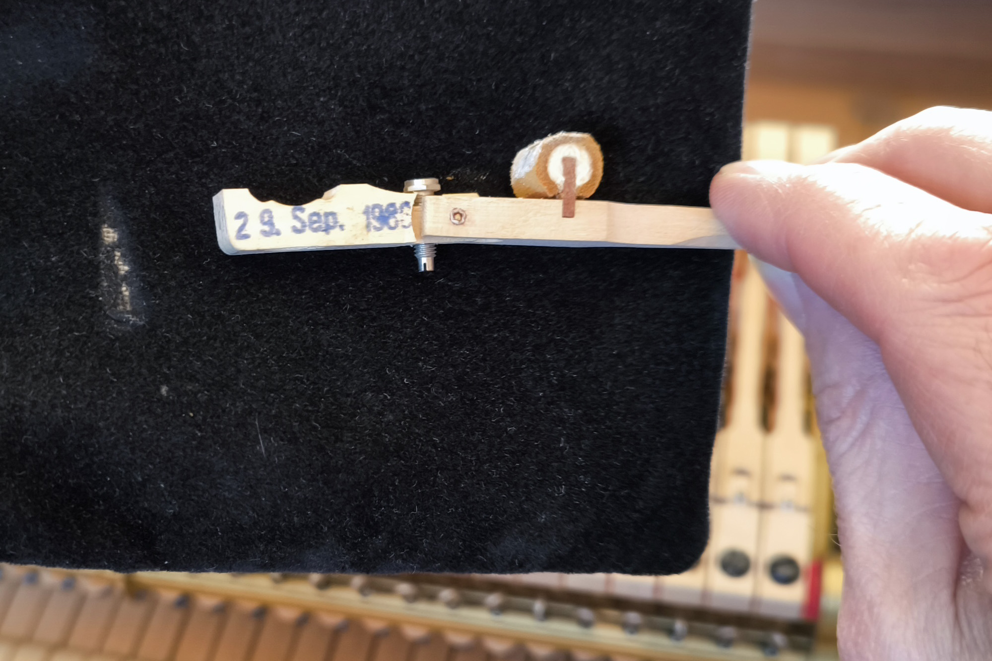 Keyboard part dated 29 Sep 1986